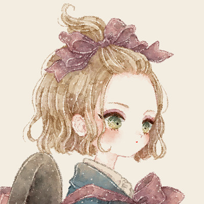手绘洛丽塔复古甜美女生微信头像