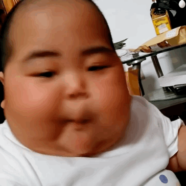 肉嘟嘟的tatan吃面包微信表情包