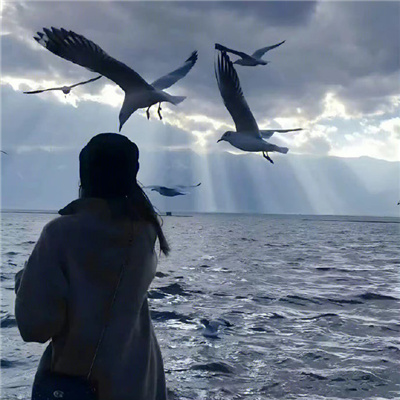 看起来自由的氛围感女生头像