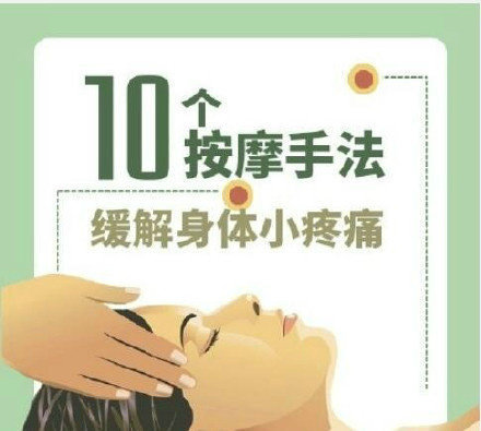 实用按摩手法微信素材图片