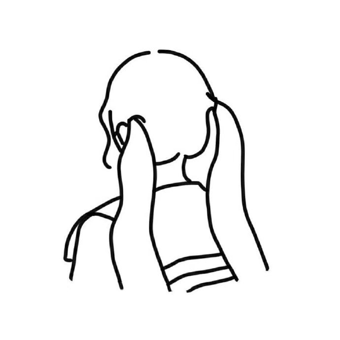 极简手绘简笔画个性微信头像