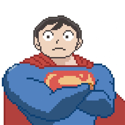 像素版超人动漫头像