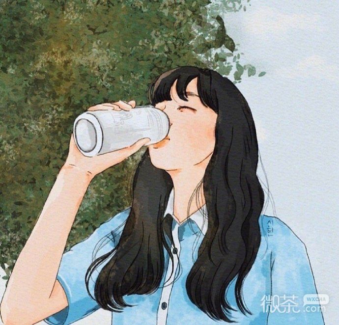 女生插画个性微信头像