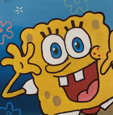手绘海绵宝宝微信头像