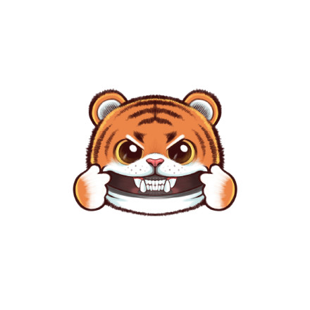 有点凶的卡通动物微信头像