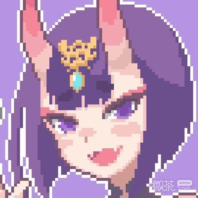 一组像素风格插画姐妹微信头像