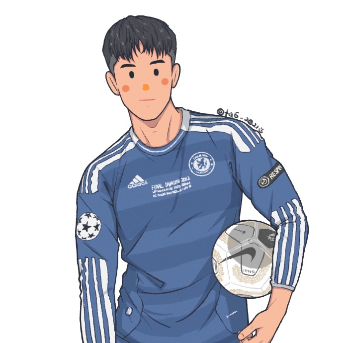 运动男孩帅气插画微信头像