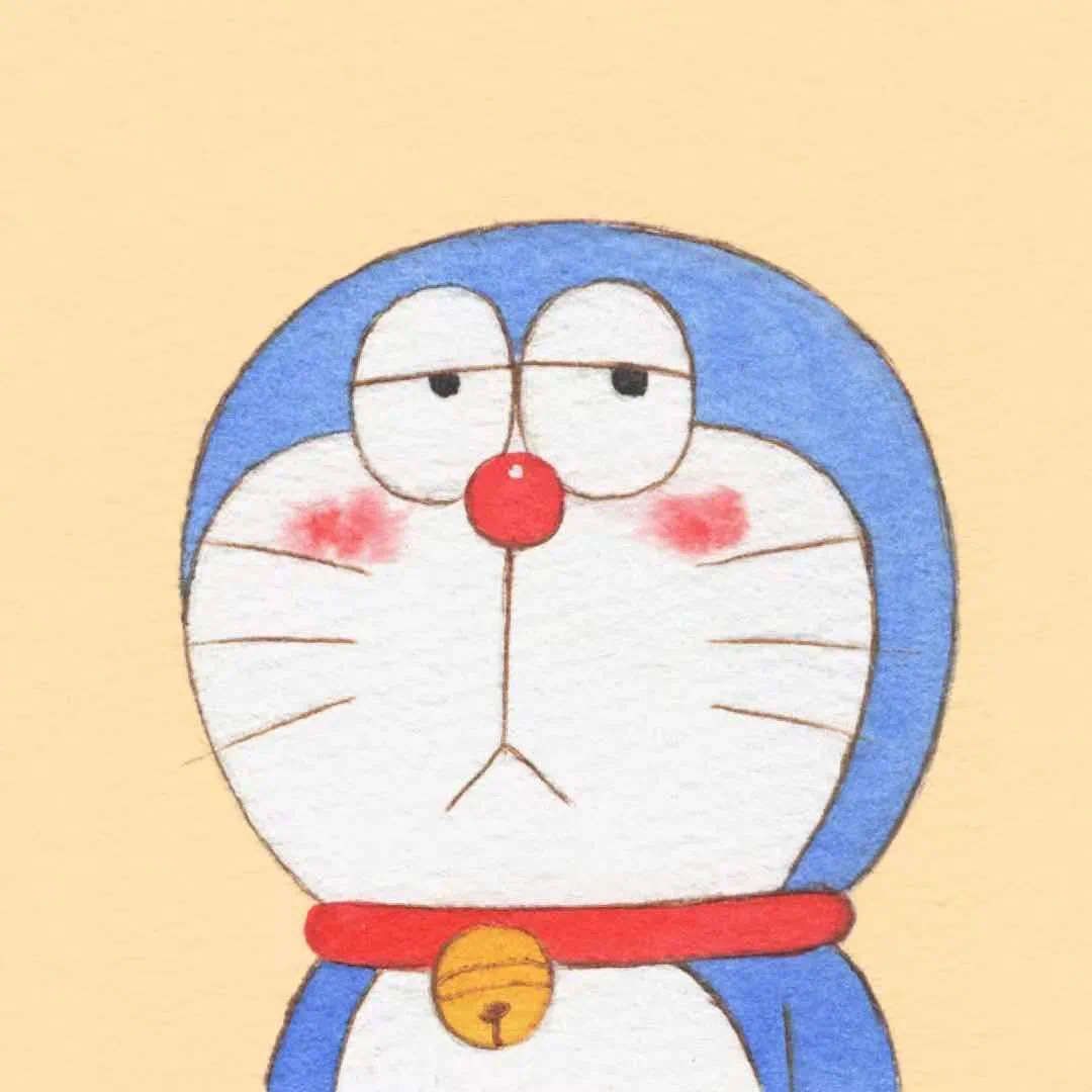 手绘哆啦A梦萌萌哒微信头像