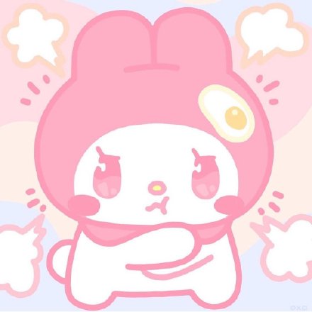 手绘超可爱的美乐蒂微信头像