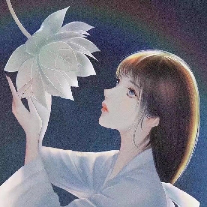 绝美的二次元闺蜜微信头像