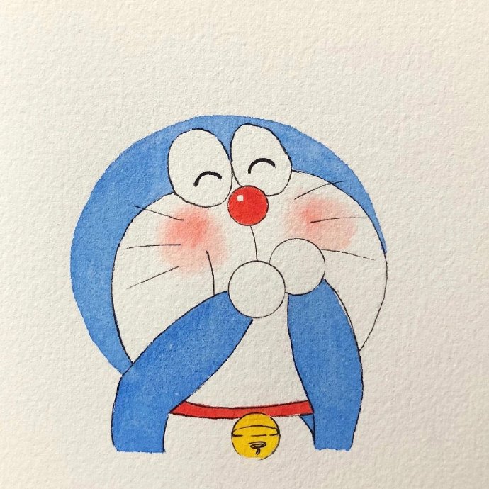蓝胖子哆啦A梦可爱手绘头像