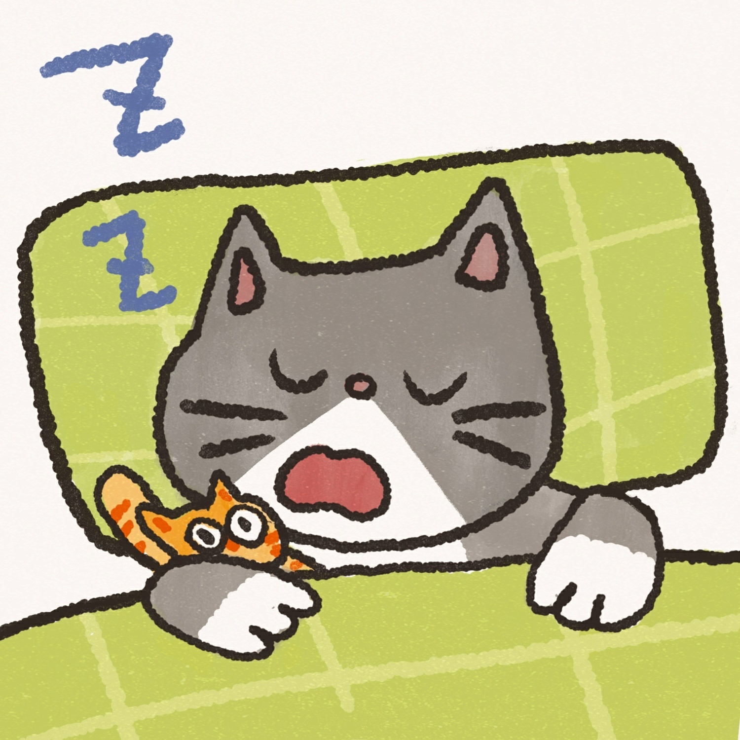 手绘可爱卡通猫猫微信头像