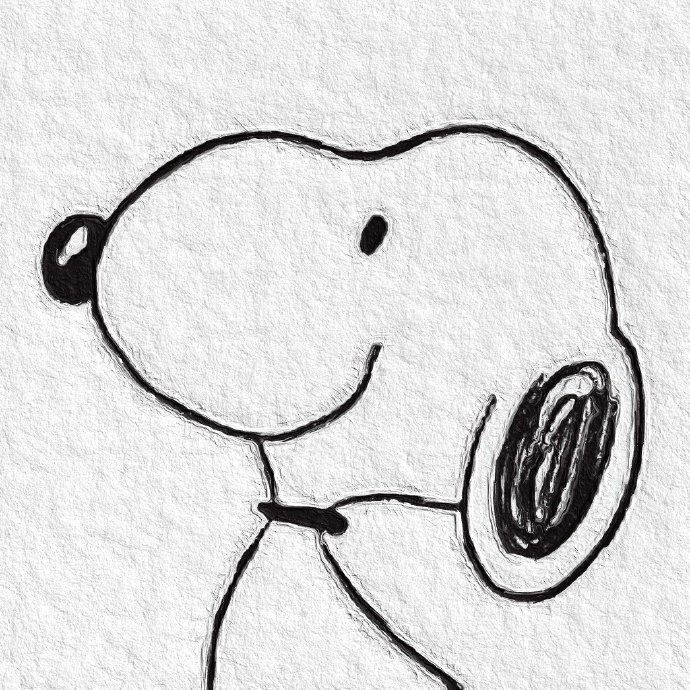 简简单单的史努比微信头像