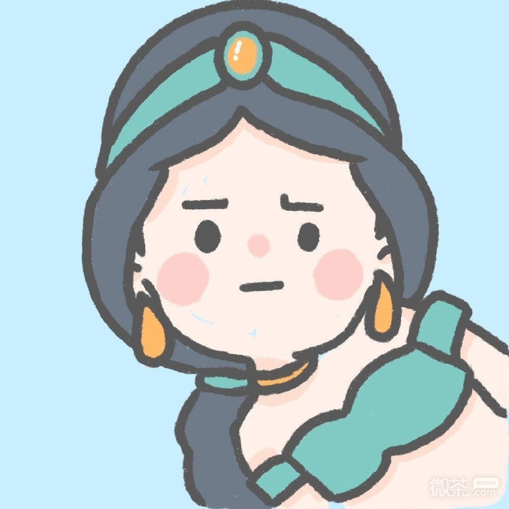 探头探脑的迪士尼公主微信头像