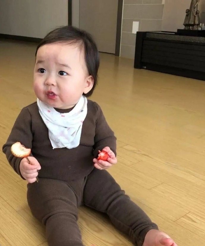 可爱呆萌萌娃微信头像