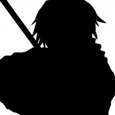 不露脸的黑白系动漫男生微信头像