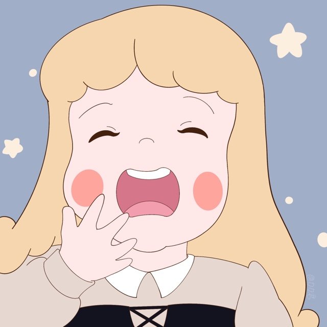 胖胖的迪士尼公主们打哈欠微信头像