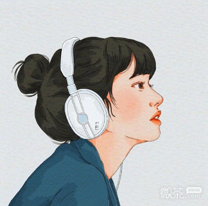 女生插画个性微信头像