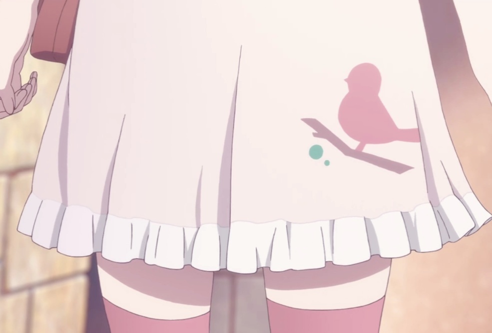 动漫女生短裤短裙部位微信头像