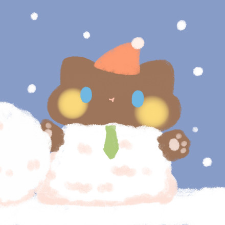 手绘可爱圣诞卡通情侣微信头像