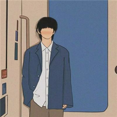 热门小众插画情侣微信头像