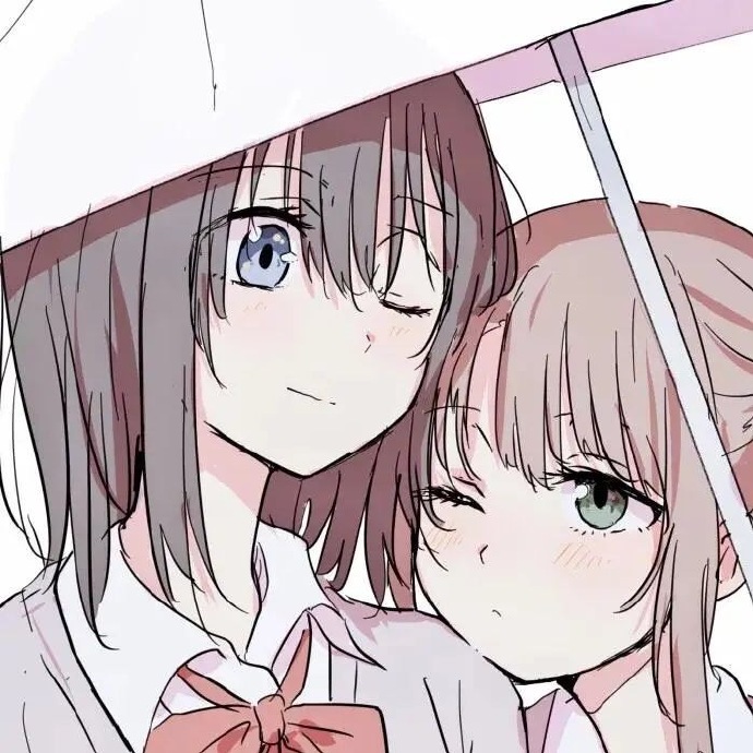 绝美的二次元闺蜜微信头像