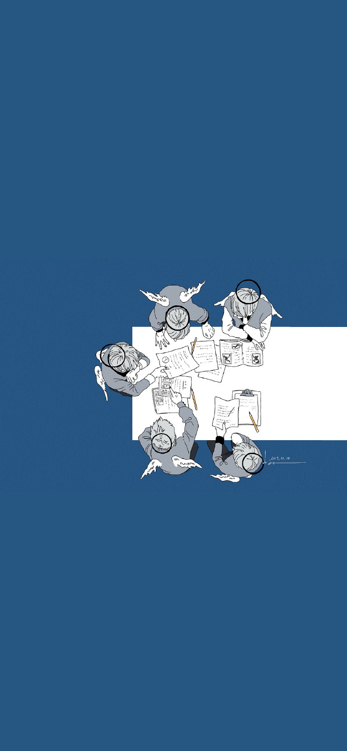 温柔又治愈的可爱插画朋友圈配图