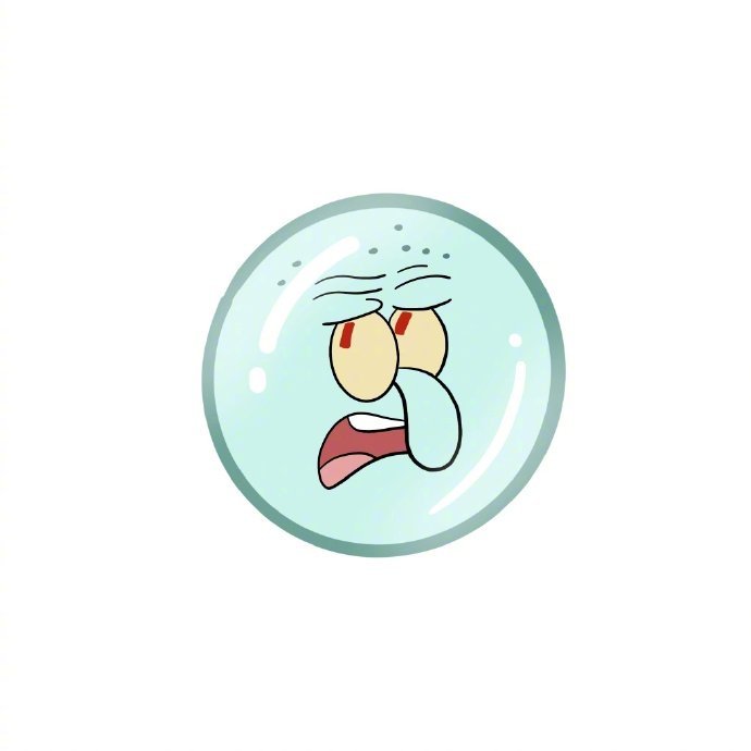 圆圆的可爱海绵宝宝微信头像