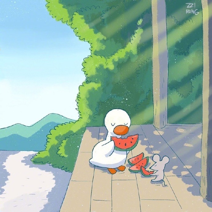 动画卡通可爱微信聊天背景图