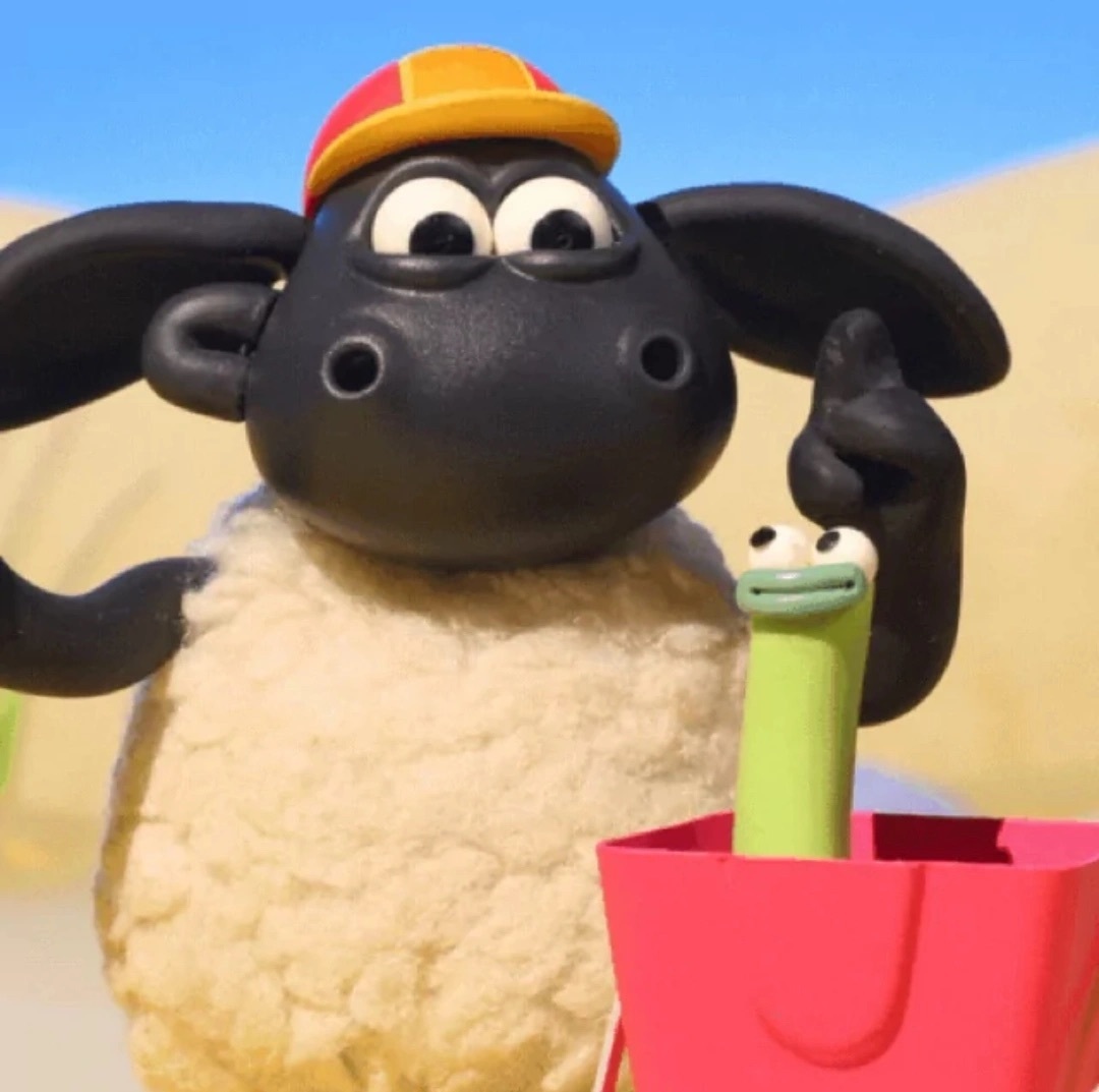 小羊肖恩可爱微信头像