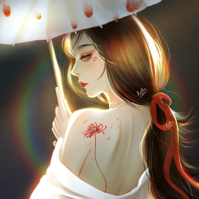 绝美的二次元闺蜜微信头像