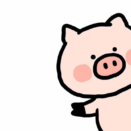 手绘可爱小动物向人打招呼可爱微信头像