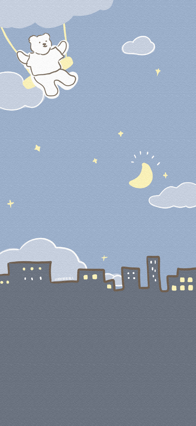 手绘卡通动画微信素材图片