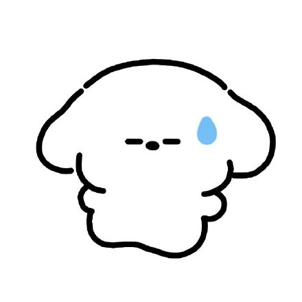 简笔画狗勾可爱微信头像