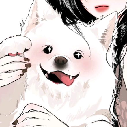 手绘超级好看的情侣微信头像