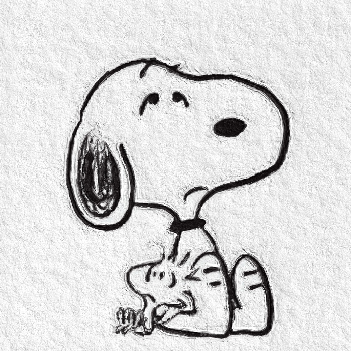 简简单单的史努比微信头像