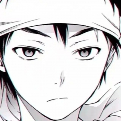 伤感丧系的黑白动漫男生头像