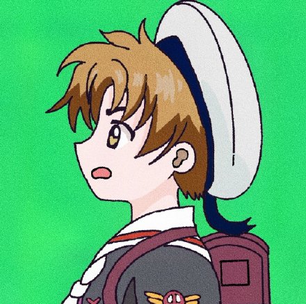 手绘百变小樱情侣微信头像