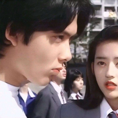 港风双人甜蜜情侣微信头像