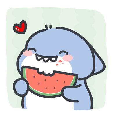 夏日小鲨鱼可爱头像