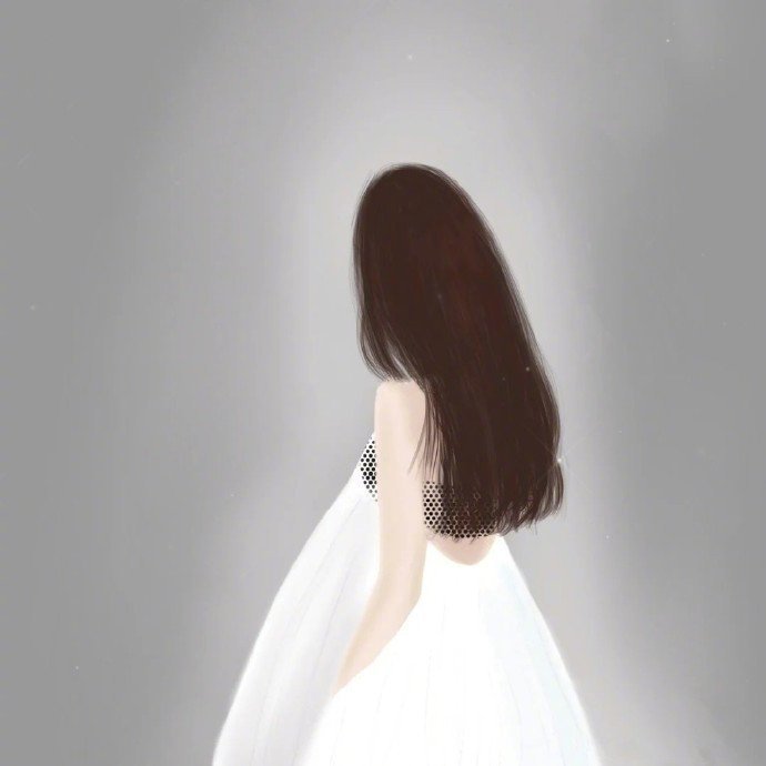 超唯美有意境的手绘背影微信头像