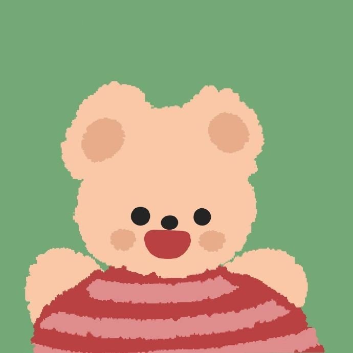 手绘卡通熊可爱微信头像