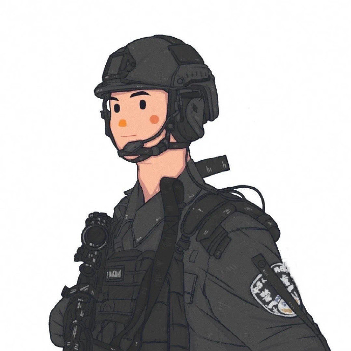 超帅的伟大职业手绘微信头像