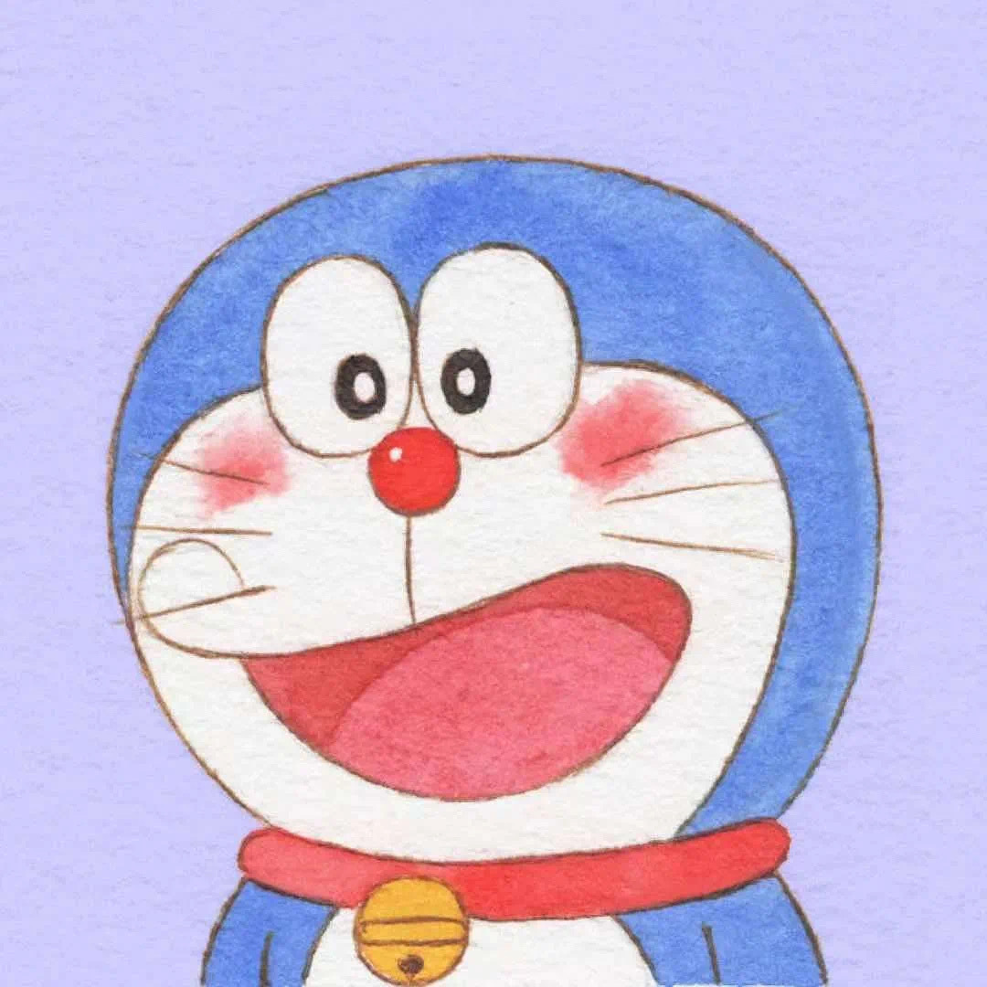 手绘哆啦A梦萌萌哒微信头像