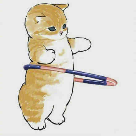 猫咪减肥计划可爱微信表情包