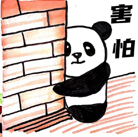 手绘可爱大熊猫微信表情包