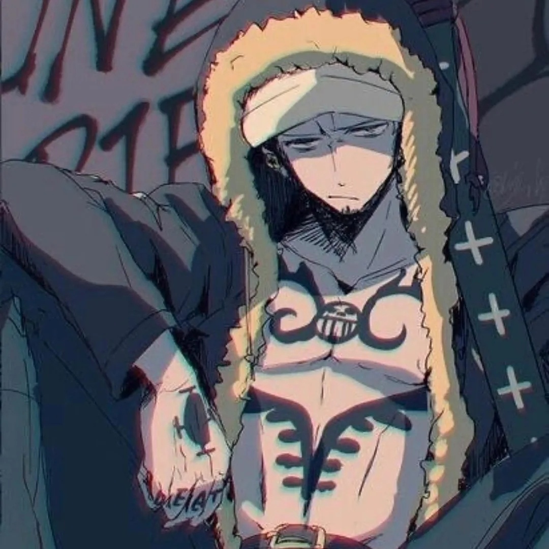 《海贼王》罗手绘微信头像