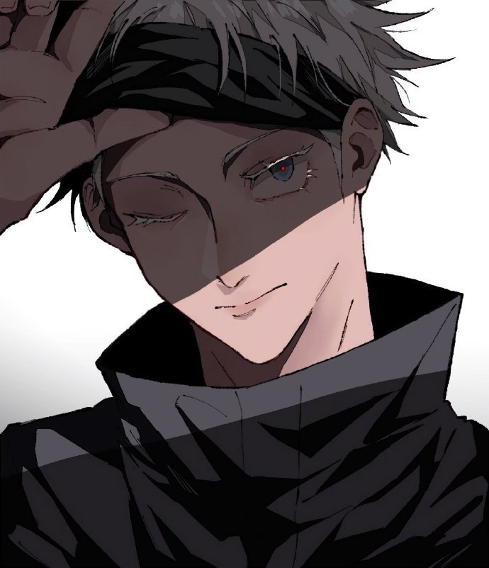 手绘超帅五条悟微信头像