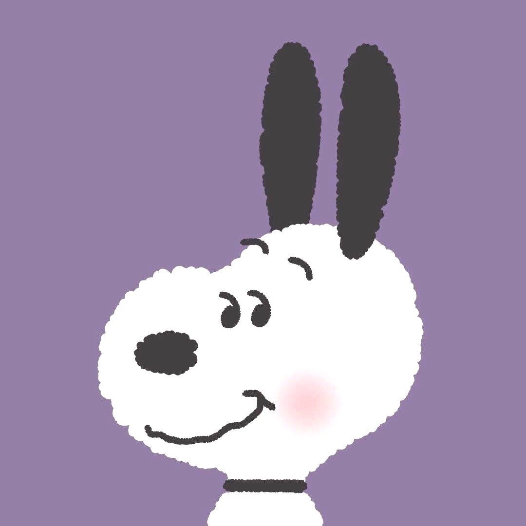 手绘史诺比可爱微信头像