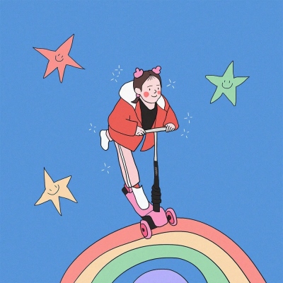 小清新插画微信头像